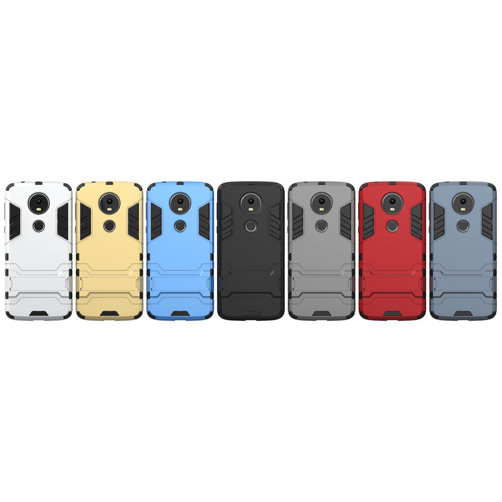 Case with Stand Back Cover Solid Colored Hard PC Material  for MOTO E5 Plus
