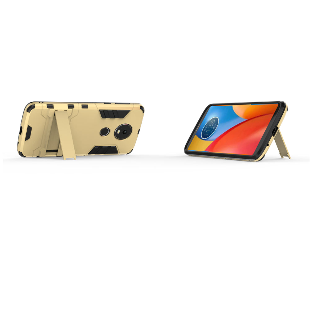 Case with Stand Back Cover Solid Colored Hard PC Material  for MOTO E5 Plus