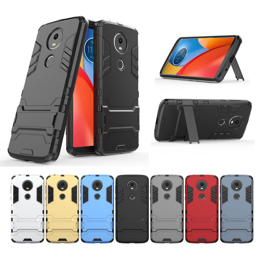 Case with Stand Back Cover Solid Colored Hard PC Material  for MOTO E5 Plus