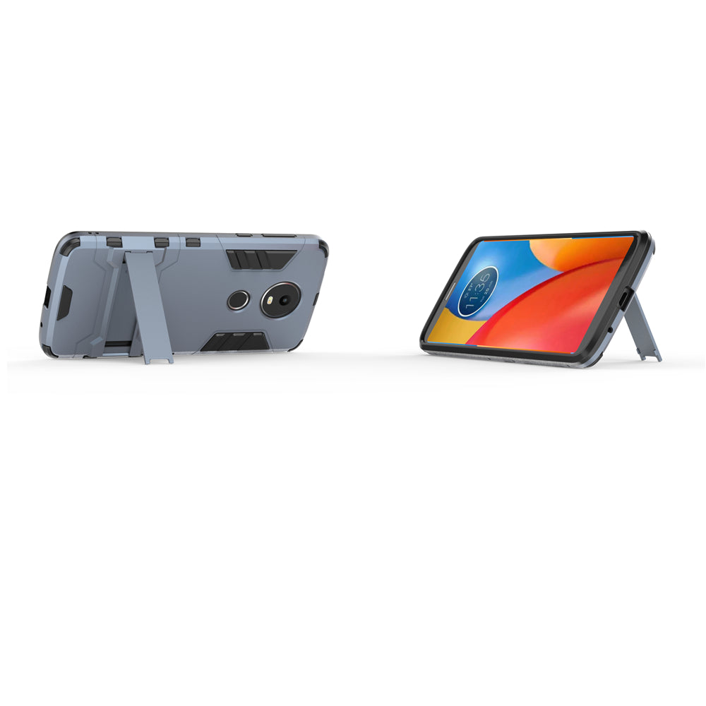 Case with Stand Back Cover Solid Colored Hard PC Material  for MOTO E5 Plus
