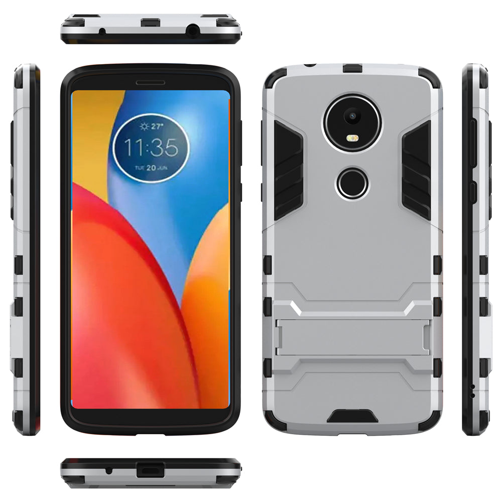 Case with Stand Back Cover Solid Colored Hard PC Material  for MOTO E5 Plus