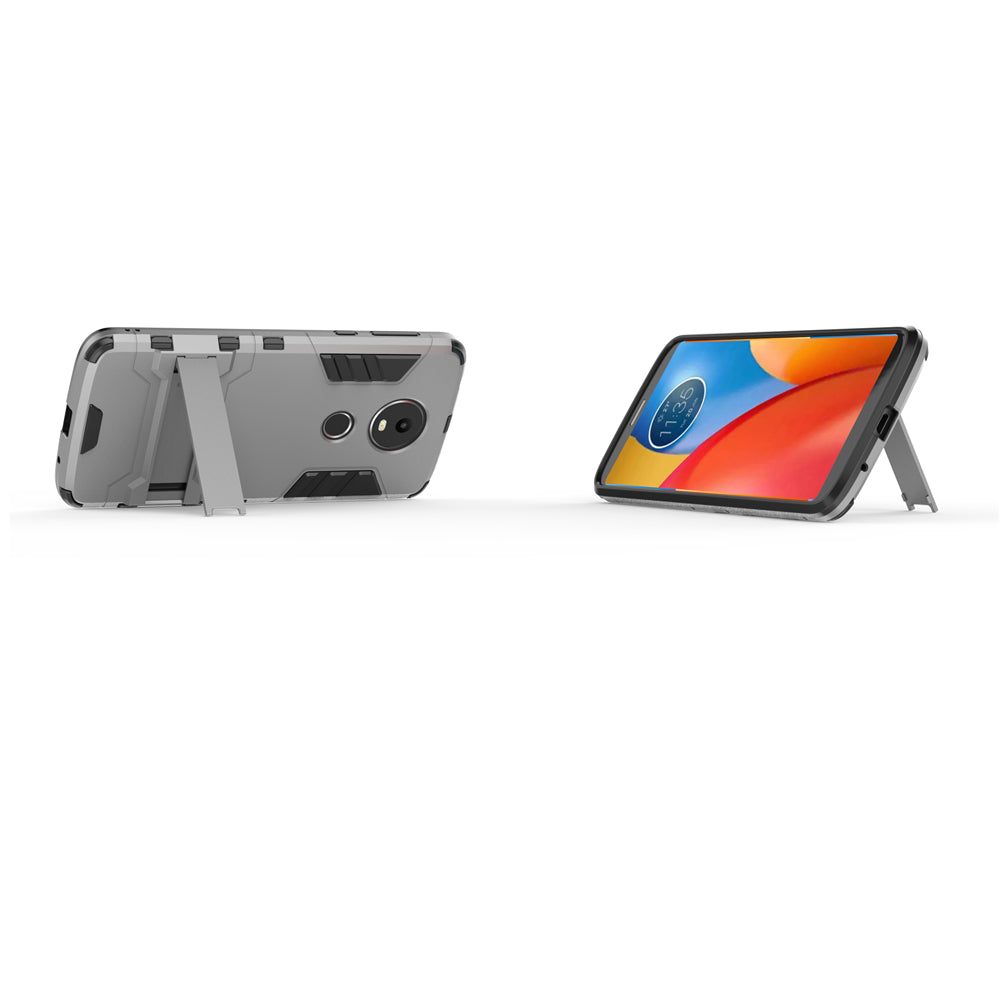 Case with Stand Back Cover Solid Colored Hard PC Material  for MOTO E5 Plus