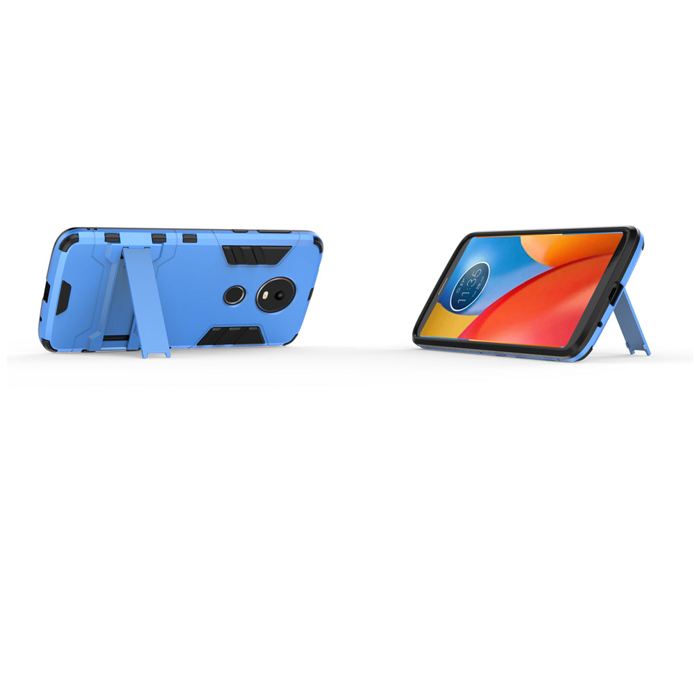 Case with Stand Back Cover Solid Colored Hard PC Material  for MOTO E5 Plus