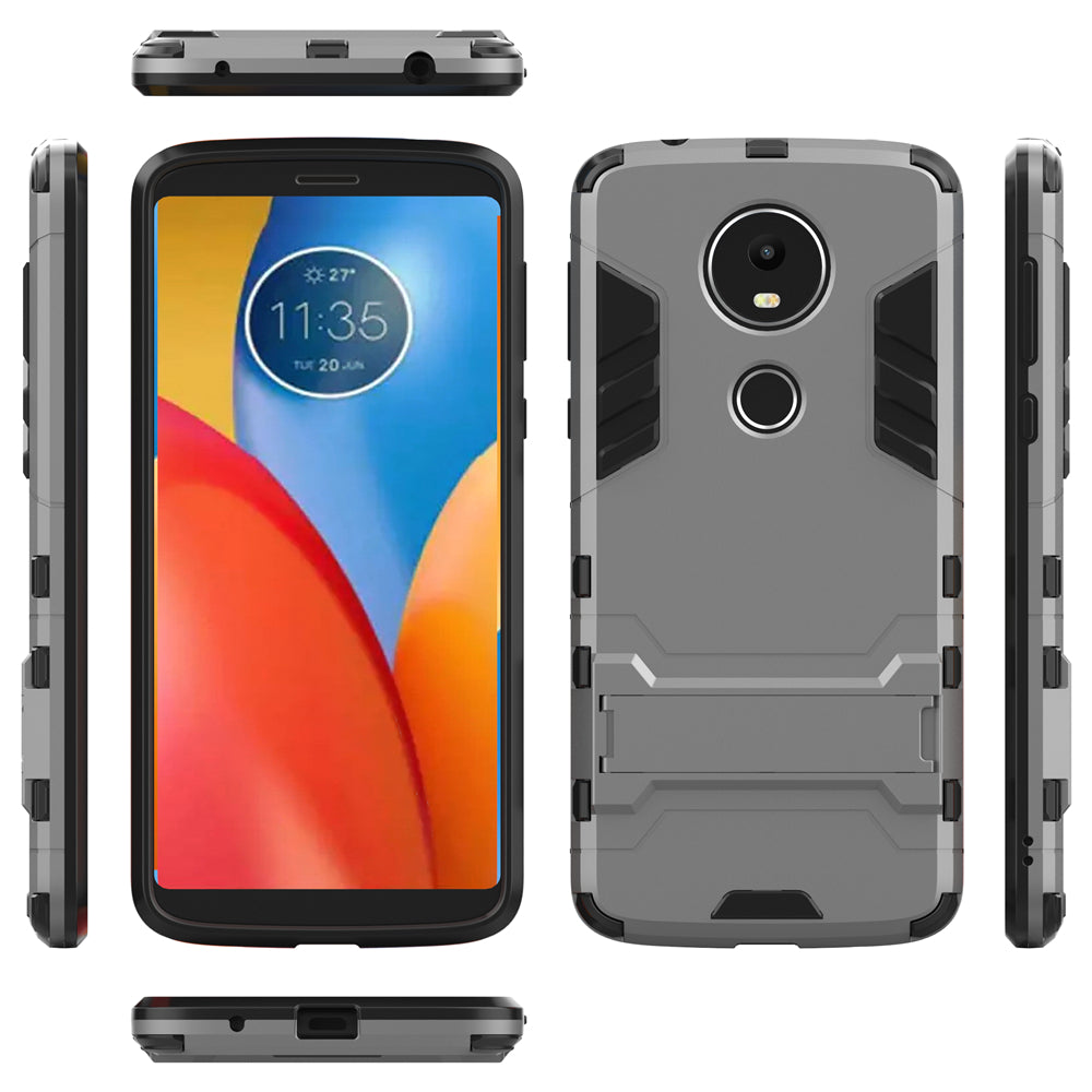 Case with Stand Back Cover Solid Colored Hard PC Material  for MOTO E5 Plus