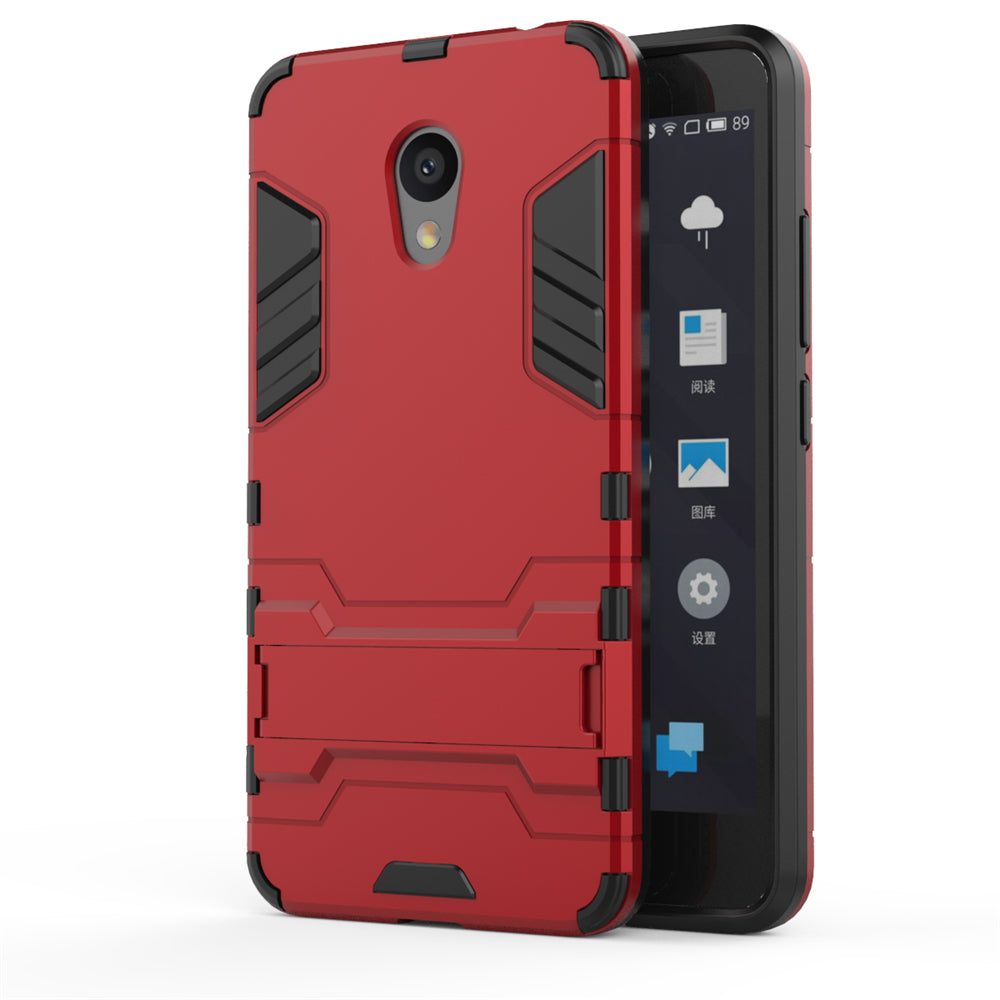 Case with Stand Back Cover Solid Colored Hard PC Material  for MEIZU Meilan 5C