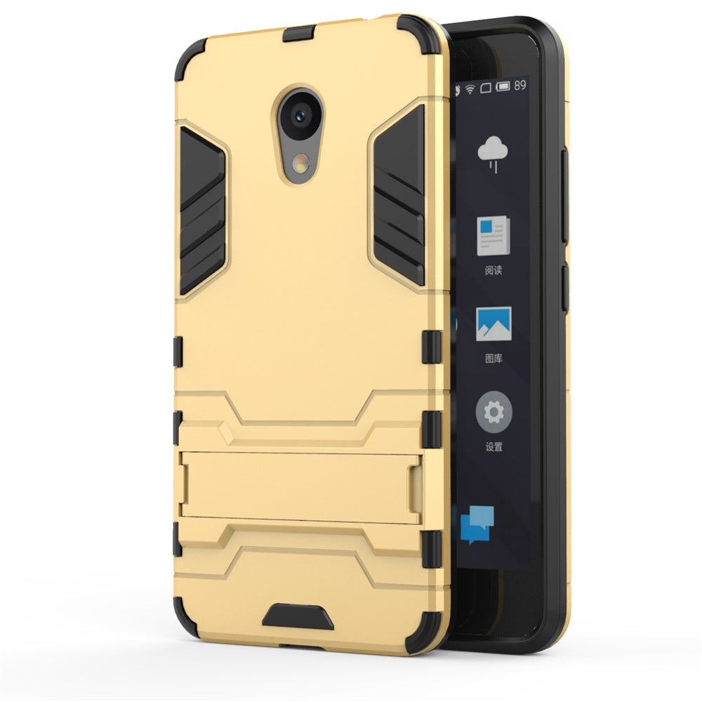 Case with Stand Back Cover Solid Colored Hard PC Material  for MEIZU Meilan 5C