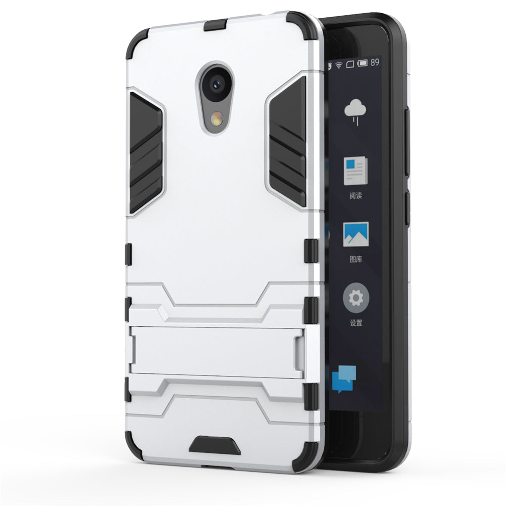 Case with Stand Back Cover Solid Colored Hard PC Material  for MEIZU Meilan 5C