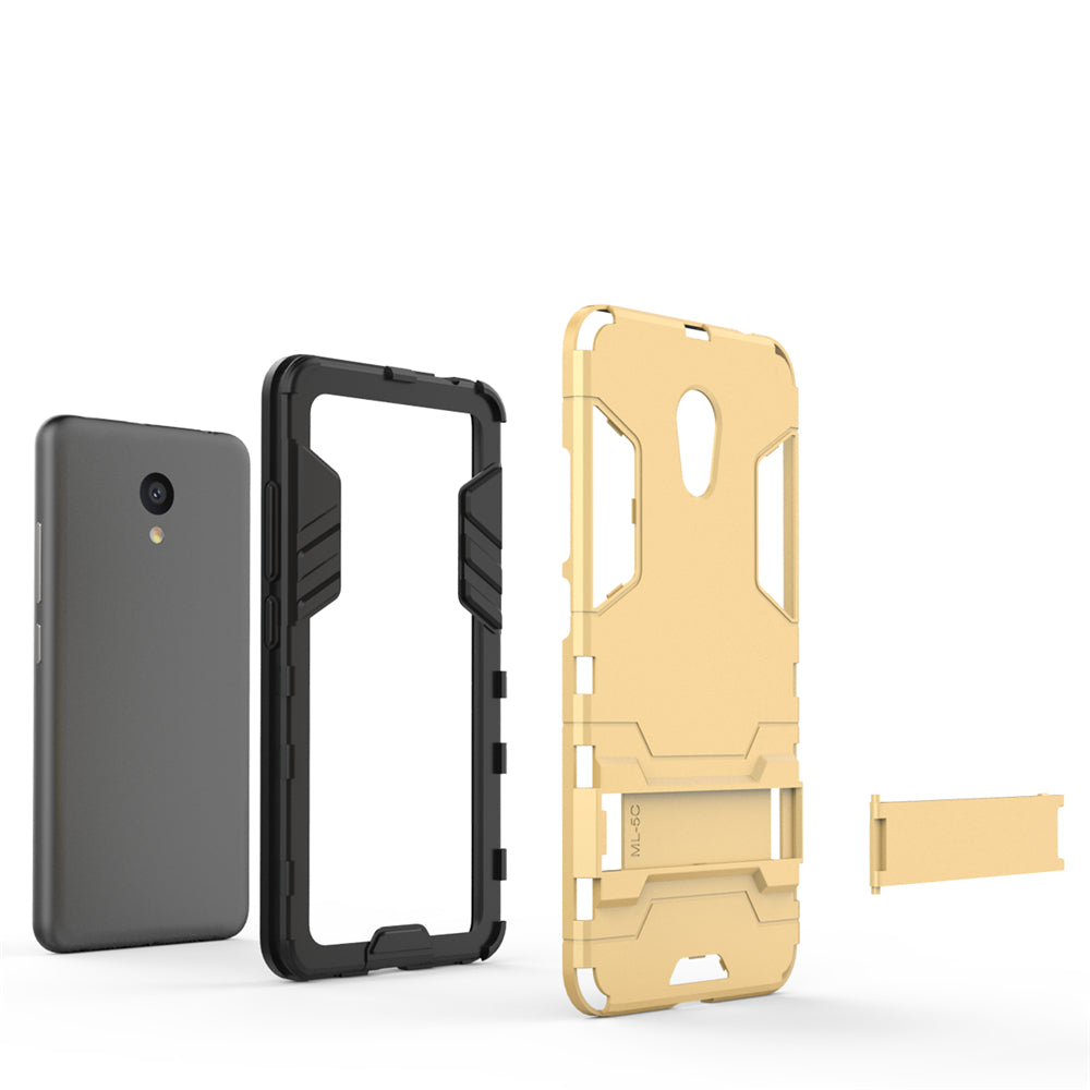 Case with Stand Back Cover Solid Colored Hard PC Material  for MEIZU Meilan 5C