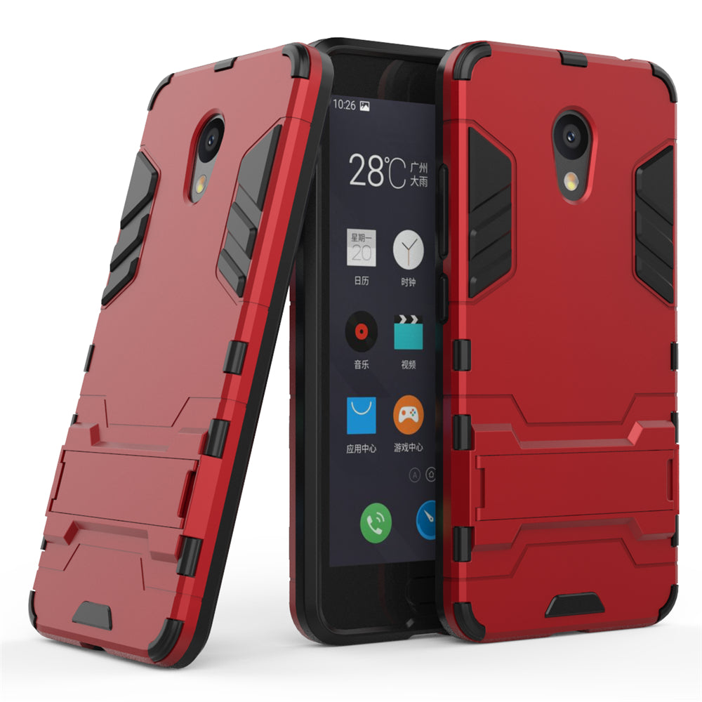 Case with Stand Back Cover Solid Colored Hard PC Material  for MEIZU Meilan 5C