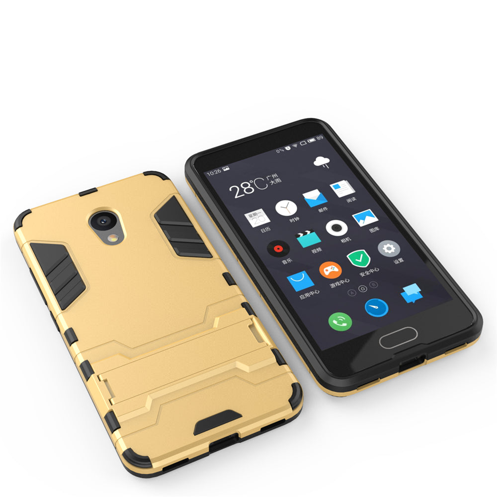 Case with Stand Back Cover Solid Colored Hard PC Material  for MEIZU Meilan 5C