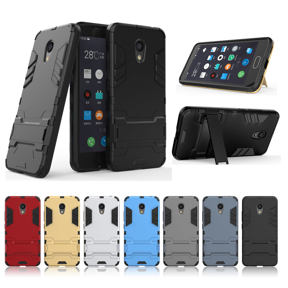 Case with Stand Back Cover Solid Colored Hard PC Material  for MEIZU Meilan 5C