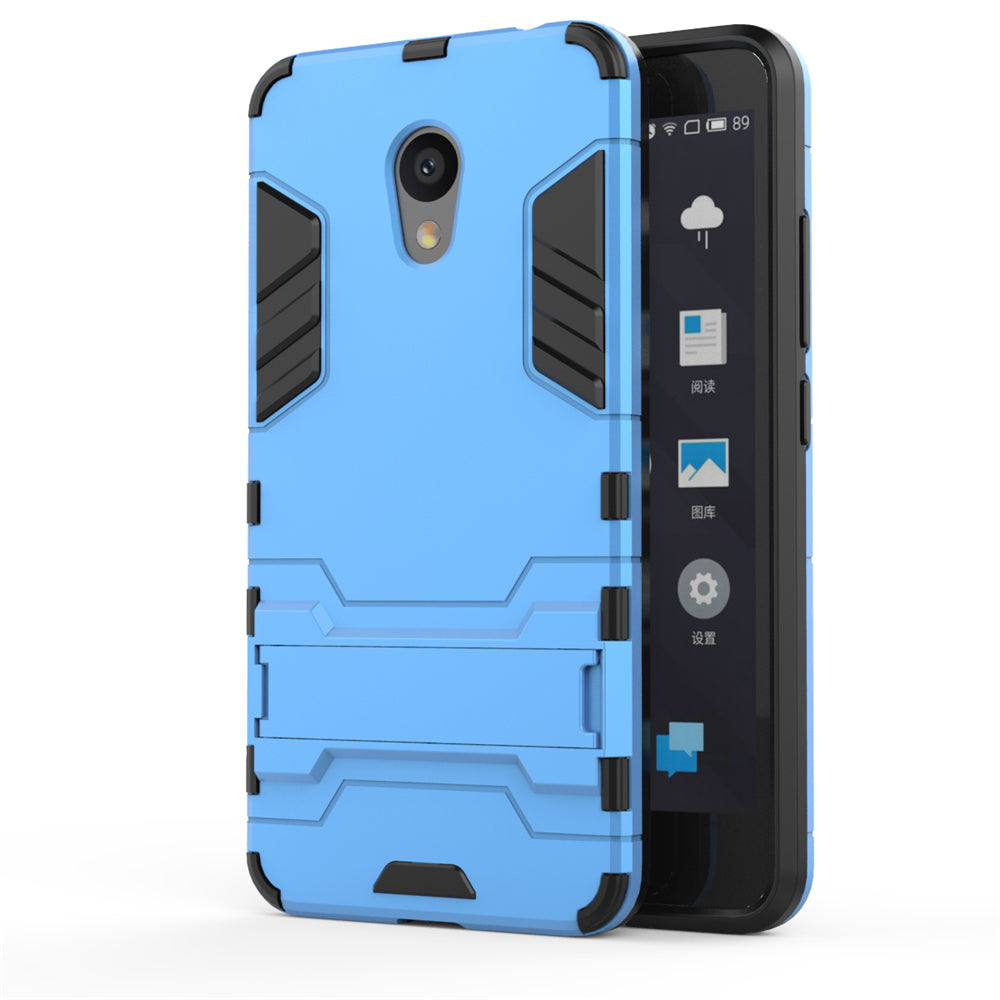 Case with Stand Back Cover Solid Colored Hard PC Material  for MEIZU Meilan 5C