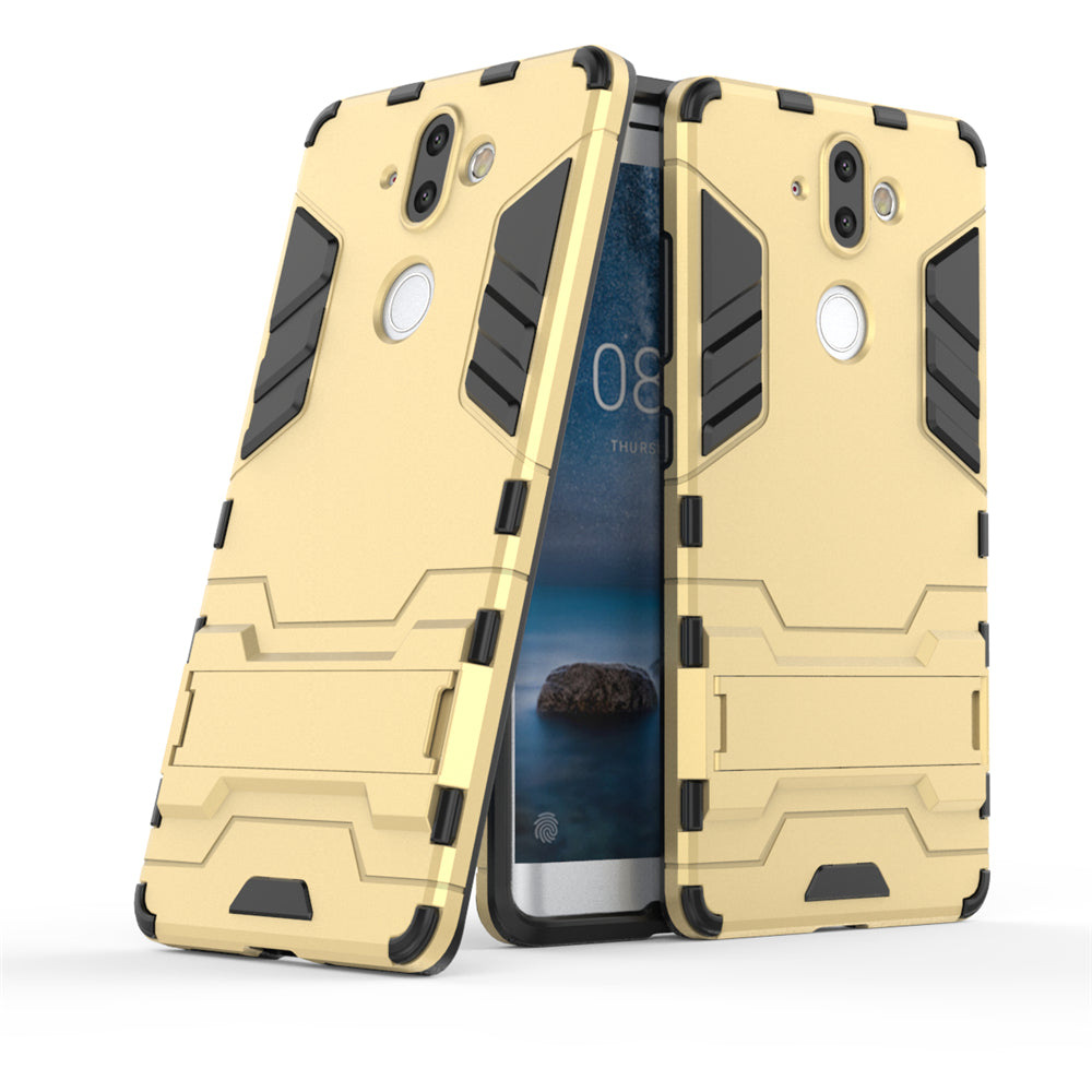 Case with Stand Back Cover Solid Colored Hard PC Material  for Nokia 9