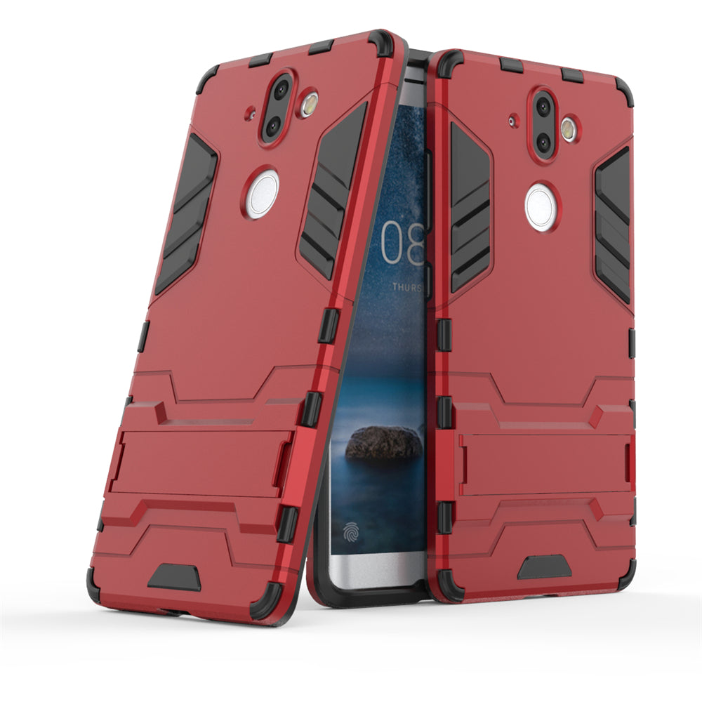 Case with Stand Back Cover Solid Colored Hard PC Material  for Nokia 9