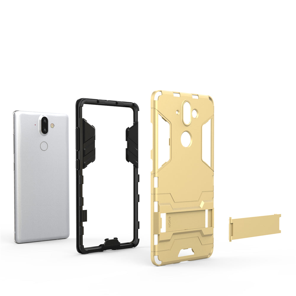 Case with Stand Back Cover Solid Colored Hard PC Material  for Nokia 9