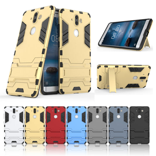 Case with Stand Back Cover Solid Colored Hard PC Material  for Nokia 9