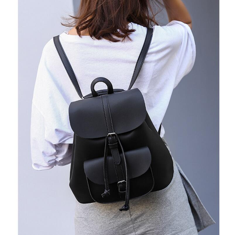 New retro handbags fashion pu women's backpack leisure travel shoulder bag Mochila