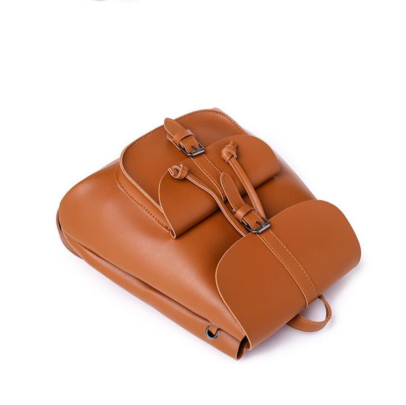 New retro handbags fashion pu women's backpack leisure travel shoulder bag Mochila