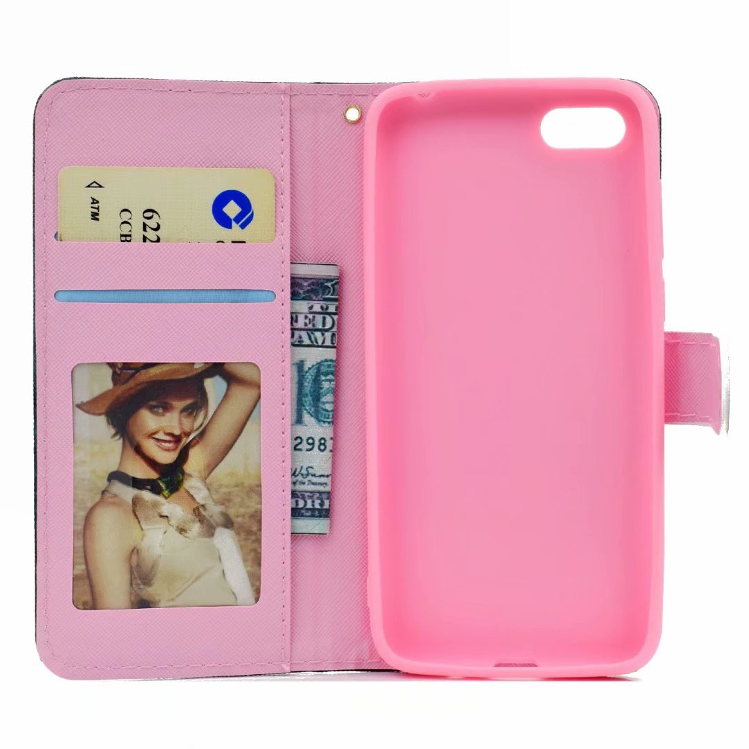 Line Leather Case Mobile Phone Case For  Huawei honor 9 lite Anti-Drop Personality