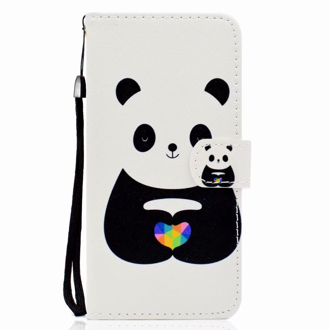 Line Leather Case Mobile Phone Case For  Huawei P10 lite Anti-Drop Personality