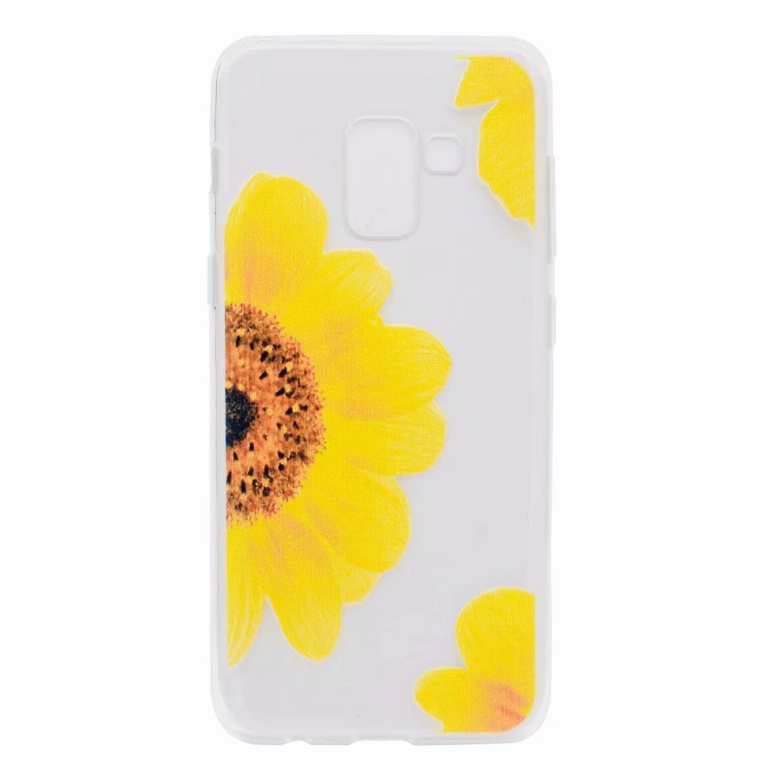 Painted TPU Phone Case for SAMSUNG A8 plus 2018/A8 2018  Fashion Shockproof  Ultra-thin soft