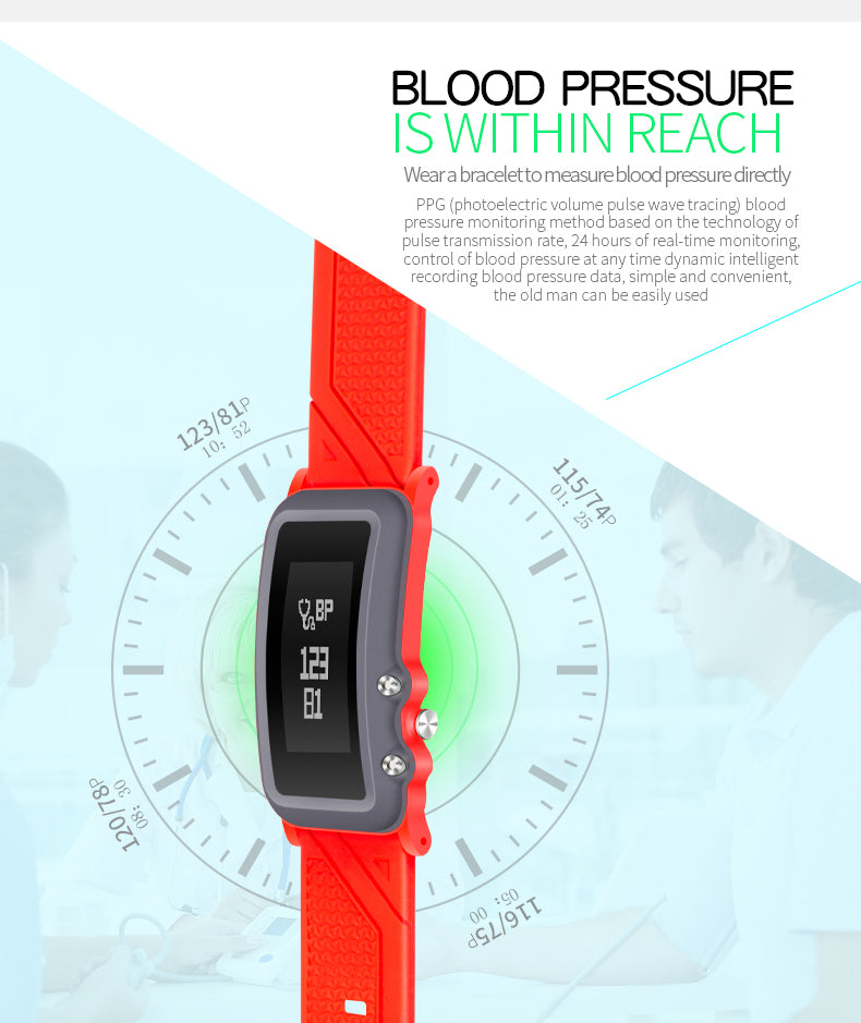 Fitness Smart Bracelet SmartBand Sport WristBand Watch Heart Rate Blood Pressure Monitor Waterproof for IOS Android