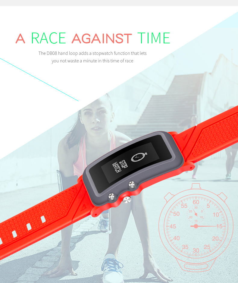 Fitness Smart Bracelet SmartBand Sport WristBand Watch Heart Rate Blood Pressure Monitor Waterproof for IOS Android