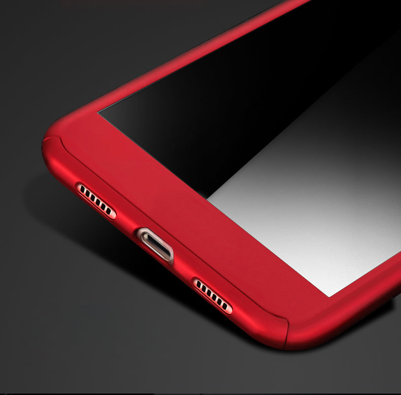 For Huawei Honor6X/GR5 2017/Mate 9 Lite Case Ultra Thin Hard PC Matte 360 Degree Full Case Cover with Tempered glass