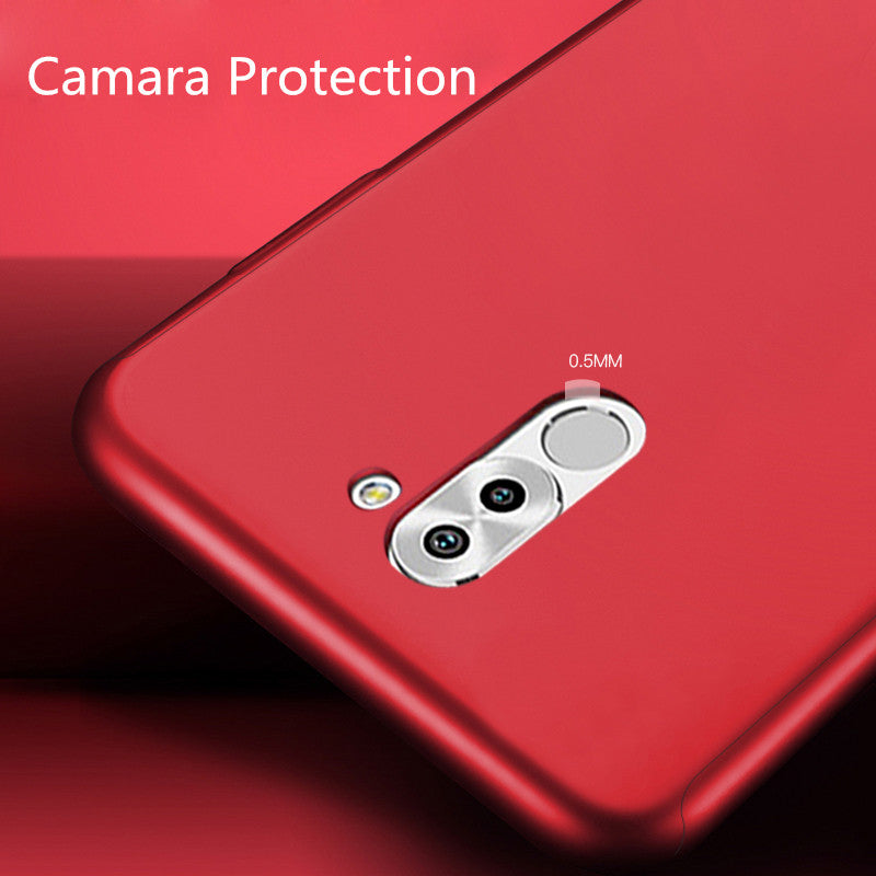 For Huawei Honor6X/GR5 2017/Mate 9 Lite Case Ultra Thin Hard PC Matte 360 Degree Full Case Cover with Tempered glass