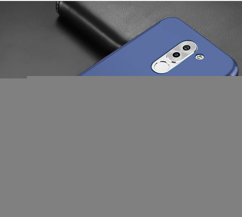 For Huawei Honor6X/GR5 2017/Mate 9 Lite Case Ultra Thin Hard PC Matte 360 Degree Full Case Cover with Tempered glass