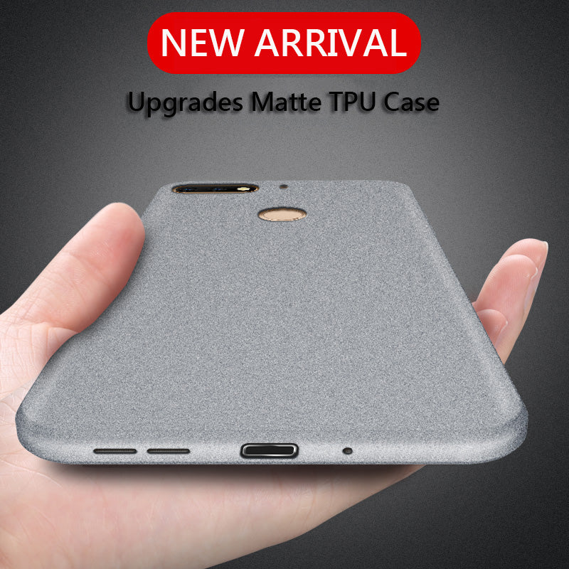 Case for Huawei Y6 Y7 Y5 Prime Pro Y3 Y9 2018 2017 II Anti Fingerprint Case Soft Silicone Matte Ultra Thin TPU Cover