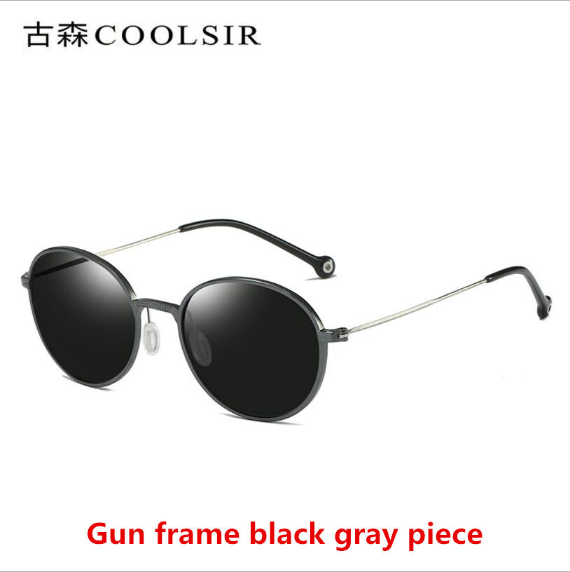 COOLSIR   Hot-selling aluminum-magnesium polarized sunglasses Men and women with polarized driving sunglasses 6508 retro glasses
