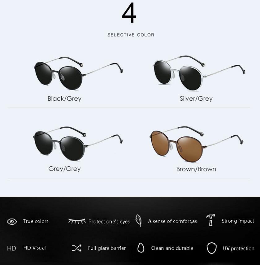 COOLSIR   Hot-selling aluminum-magnesium polarized sunglasses Men and women with polarized driving sunglasses 6508 retro glasses