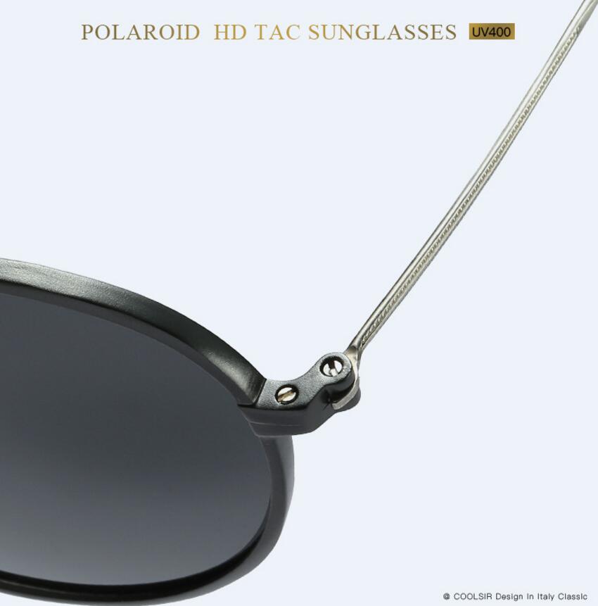 COOLSIR   Hot-selling aluminum-magnesium polarized sunglasses Men and women with polarized driving sunglasses 6508 retro glasses