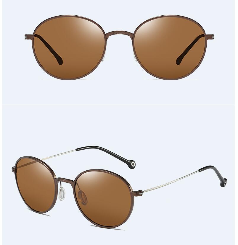 COOLSIR   Hot-selling aluminum-magnesium polarized sunglasses Men and women with polarized driving sunglasses 6508 retro glasses