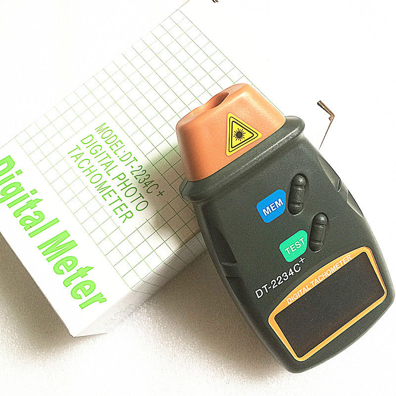 DT-2234C+ digital photo tachometer digital engine tachometer digital speedometer Digital Laser Photo Tachometer Non Contact Tac