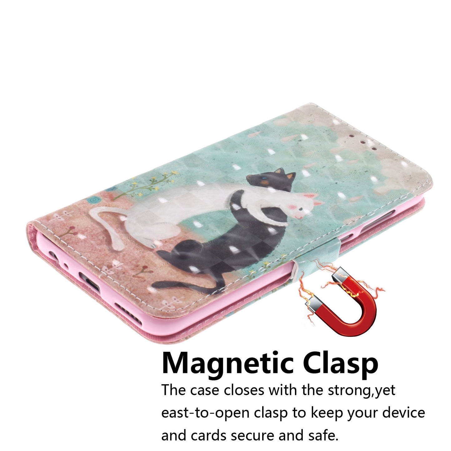 3D Painted Lanyard Leather Mobile Phone Case For huawei mate 10 lite