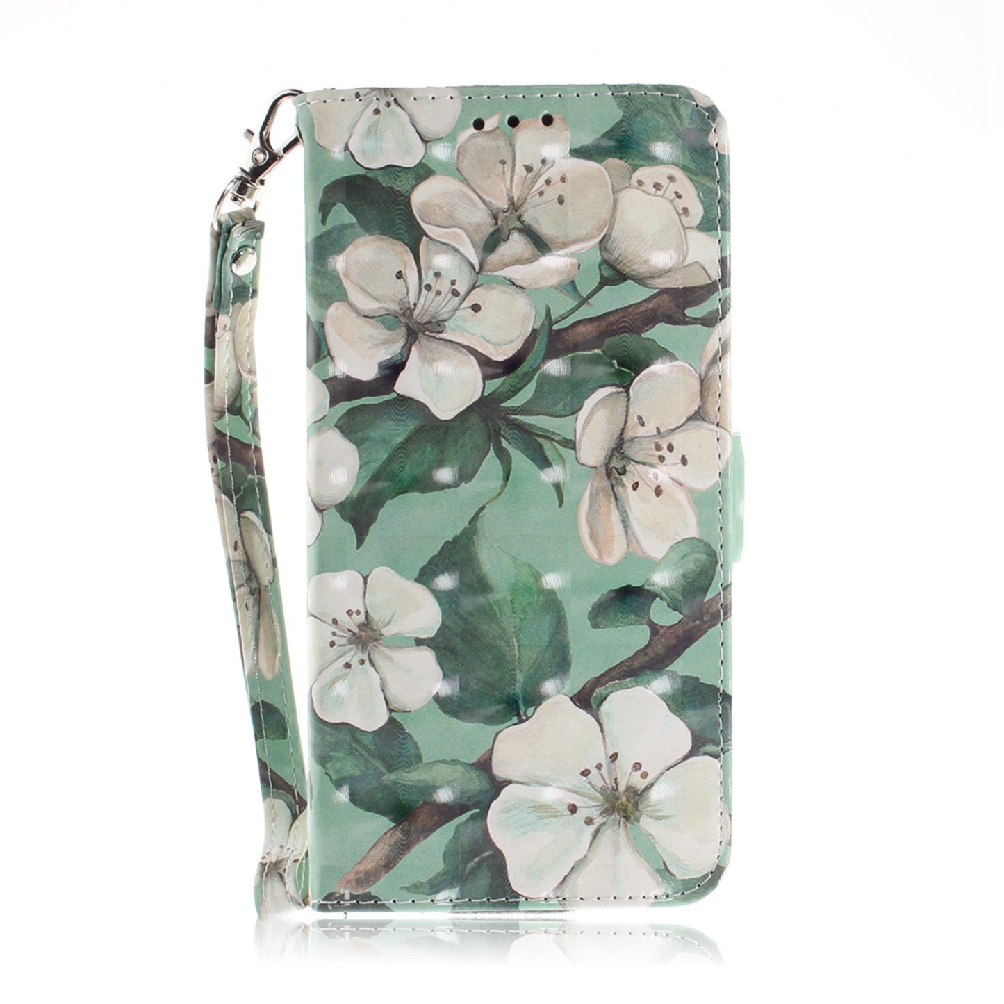 3D Painted Lanyard Leather Mobile Phone Case For huawei Y6 2018/Y9 2018