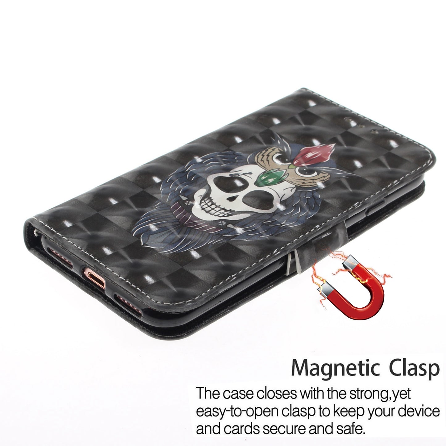 3D Painted Lanyard Leather Mobile Phone Case For Samsung s8/s8 plus/s9/s9 plus