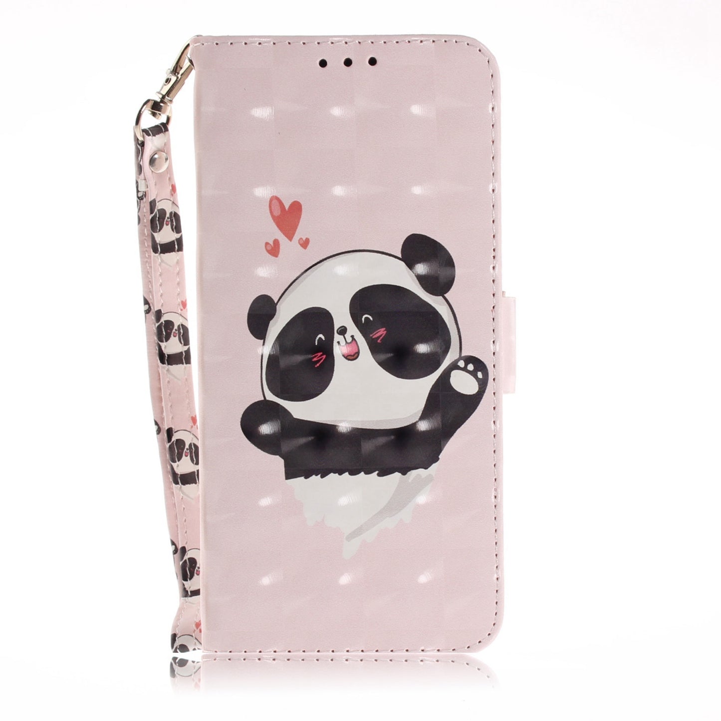 3D Painted Lanyard Leather Mobile Phone Case For redmi 5 plus