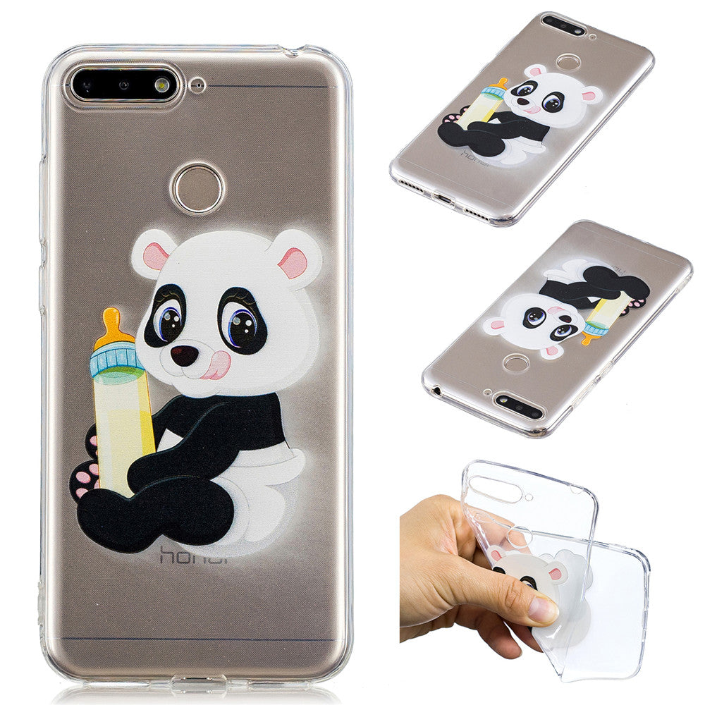 Huawei Honor 7A/Huawei Y6 2018 Cute Pattern Painted TPU Soft Shockproof Case