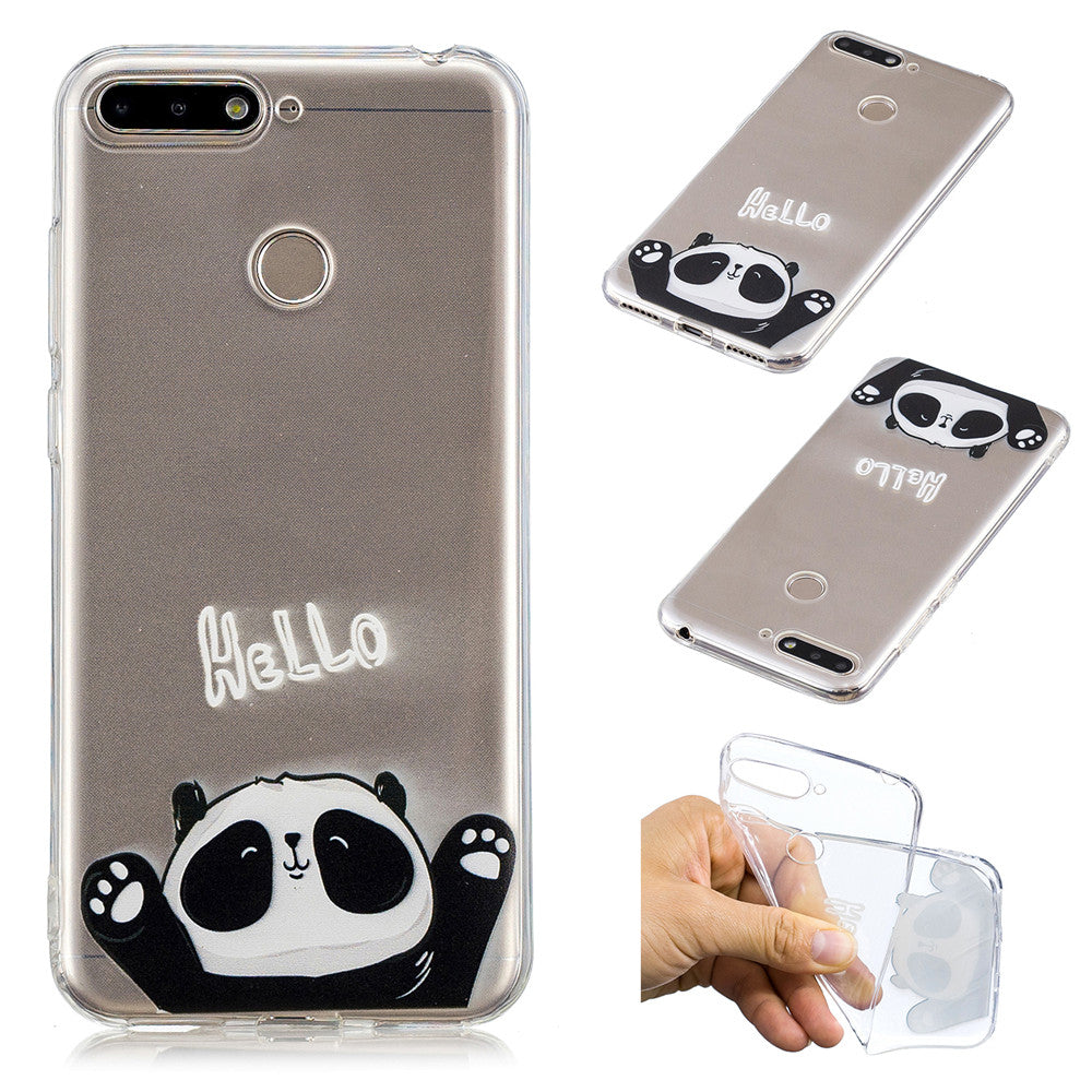 Huawei Honor 7A/Huawei Y6 2018 Cute Pattern Painted TPU Soft Shockproof Case
