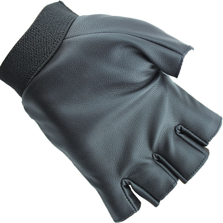 Outdoor Sports Tactics Half Finger Gloves Soft Comfortable Leather Riding Bicycle Army Protective Gloves