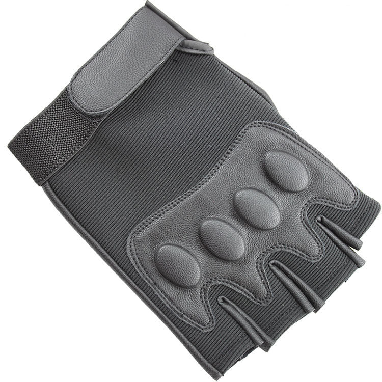 Outdoor Sports Tactics Half Finger Gloves Soft Comfortable Leather Riding Bicycle Army Protective Gloves
