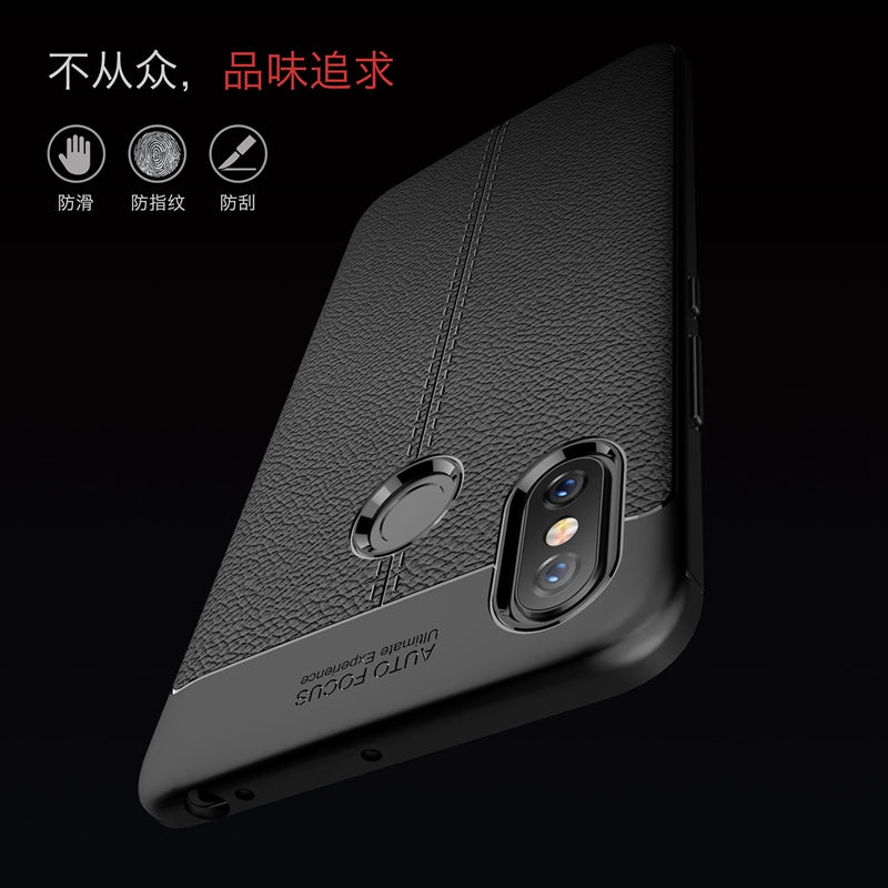 Quality Litchi Texture Soft TPU Case for Xiaomi Mi Max 3 Cover Silicone Case for Xiaomi Max 3 Mi Max3 Back Cover