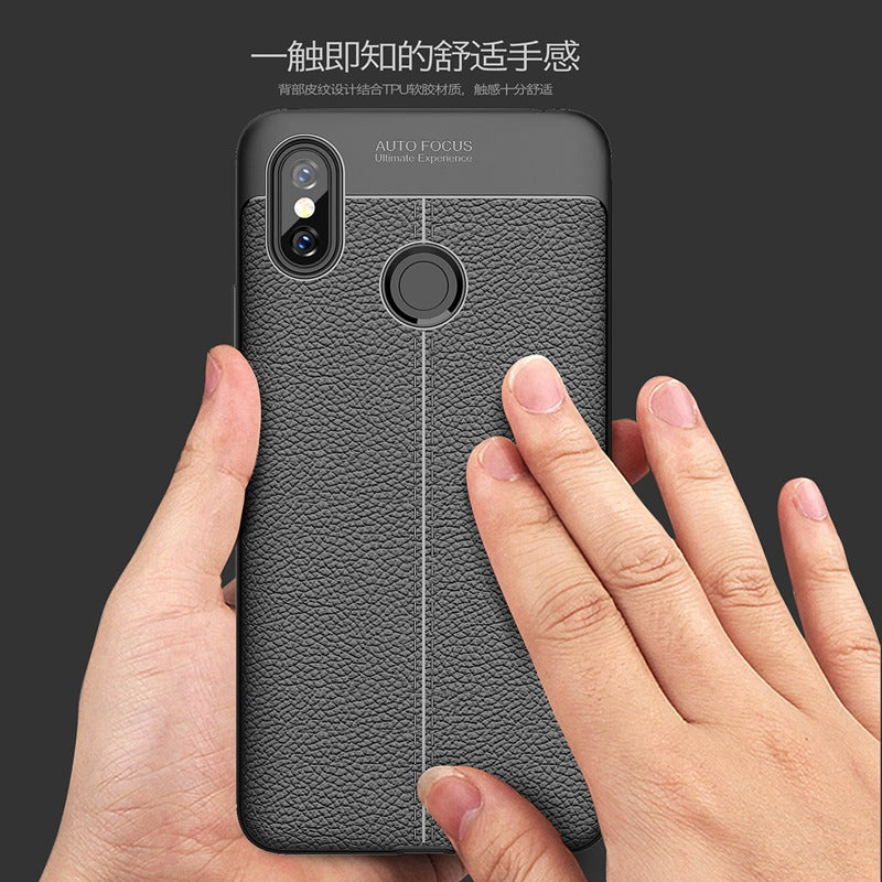 Quality Litchi Texture Soft TPU Case for Xiaomi Mi Max 3 Cover Silicone Case for Xiaomi Max 3 Mi Max3 Back Cover