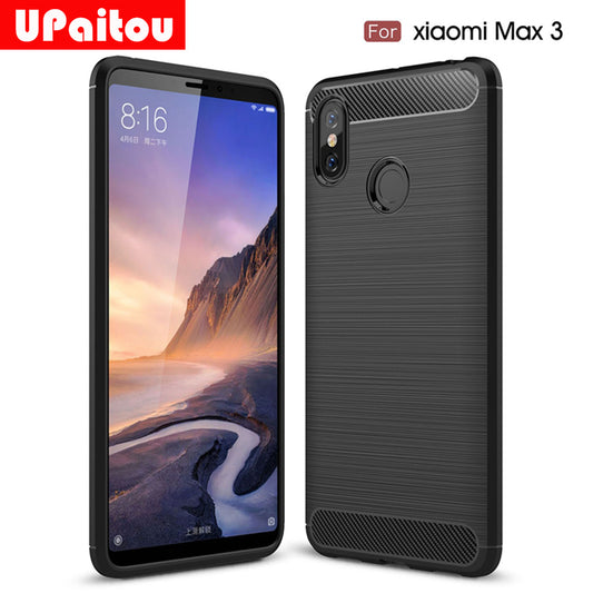 For Xiaomi Mi Max 3 Case Ultra Thin Carbon Fiber Case Soft TPU Cover For Xiaomi Max3 Mi Max3 Phone Cover Case