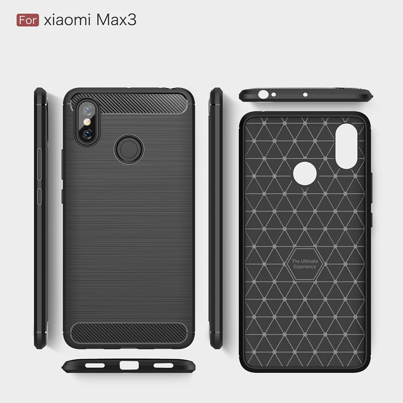 For Xiaomi Mi Max 3 Case Ultra Thin Carbon Fiber Case Soft TPU Cover For Xiaomi Max3 Mi Max3 Phone Cover Case