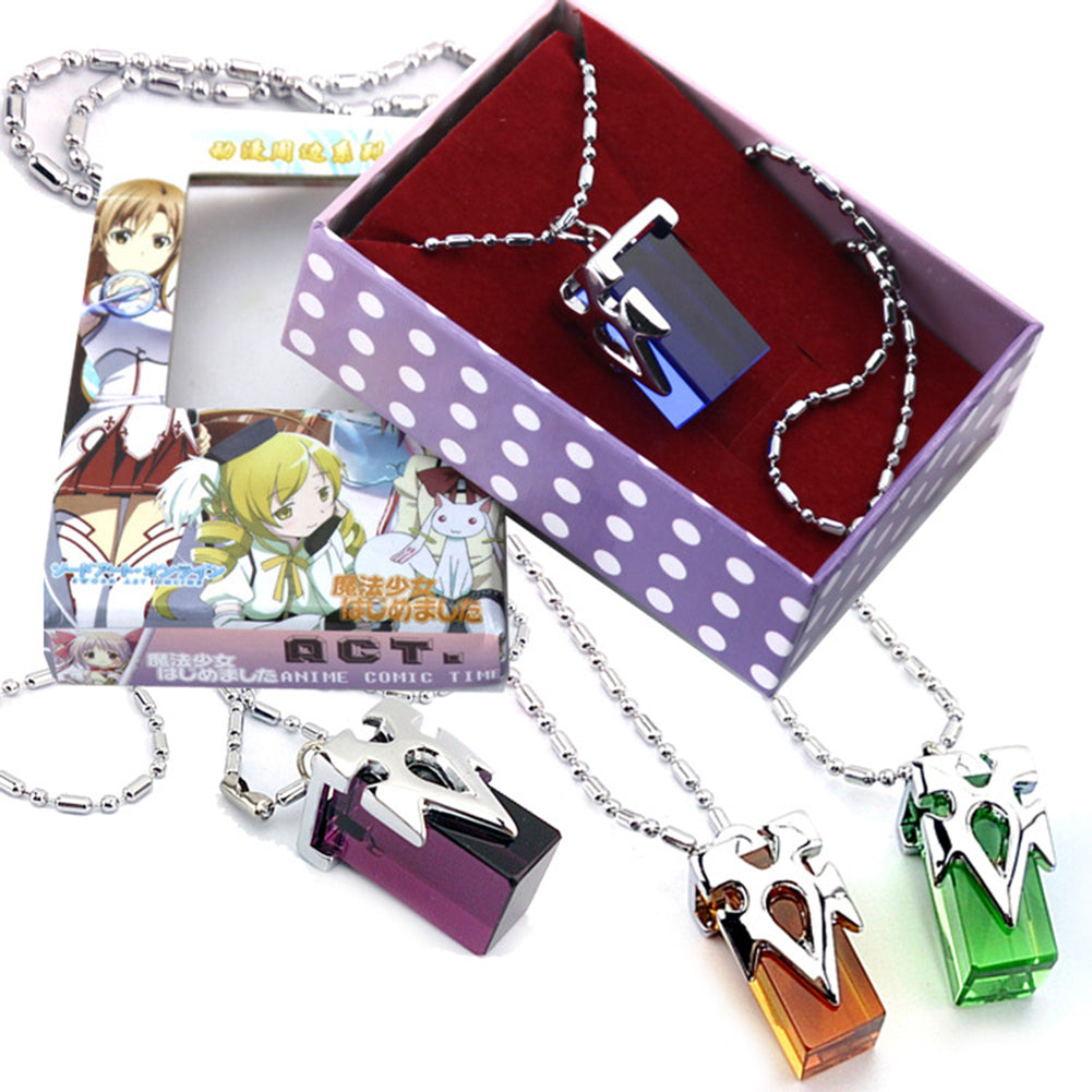 Sword Art Online SAO ALO Kirigaya Kazuto Kirito Yuki Asuna transfer crystal cosplay Necklace