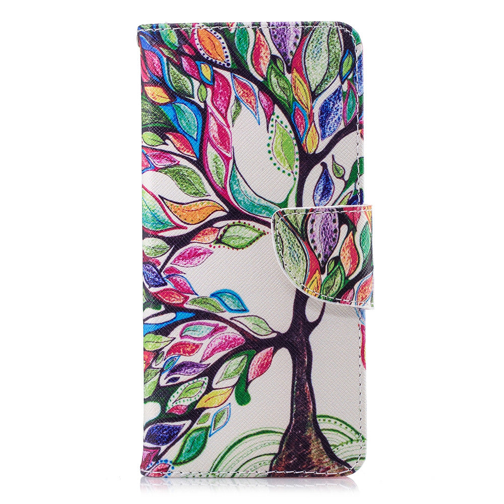 PU Leather Case For Nokia 5.1 2018 Fashion Colorful Wallet Painted Cover With Stand Card Slot